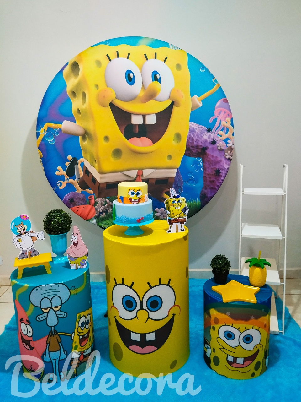 Bob Esponja Com Escada - Bel Decora Pegue e Monte