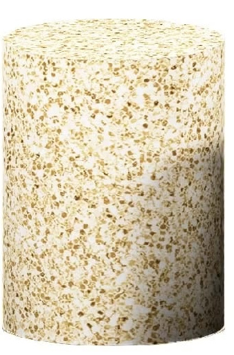 Capa de Cilindro Glitter Dourada Media - Bel Decora Pegue e Monte
