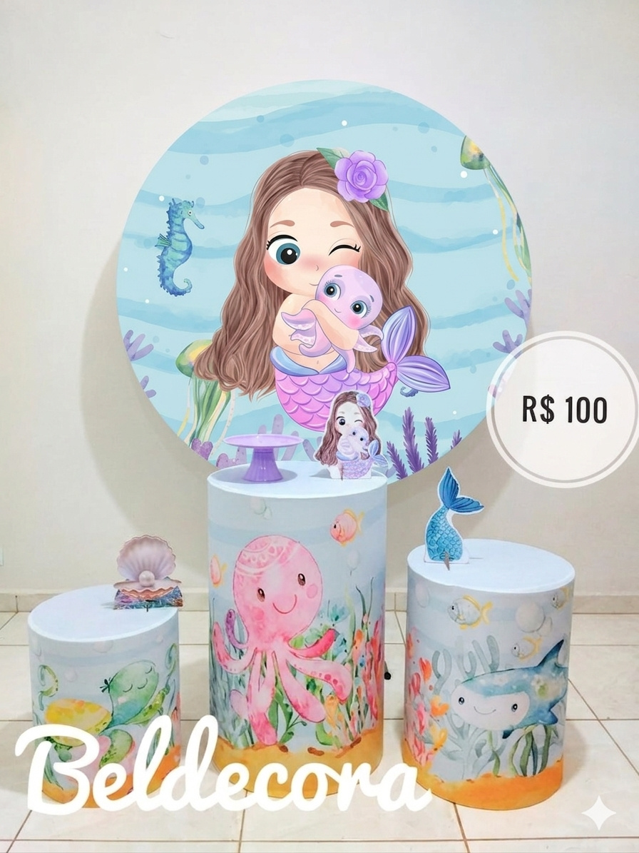 Kit Sereia Básico - Bel Decora Pegue e Monte