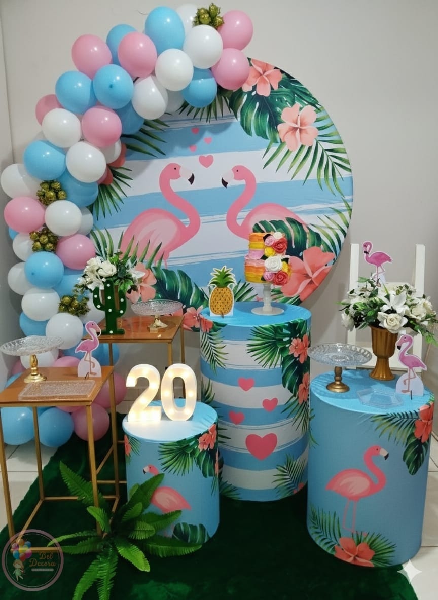 Flamingos Prata - Bel Decora Pegue e Monte