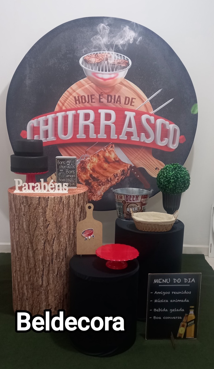 Kit Churrrasco Básico - Bel Decora Pegue e Monte