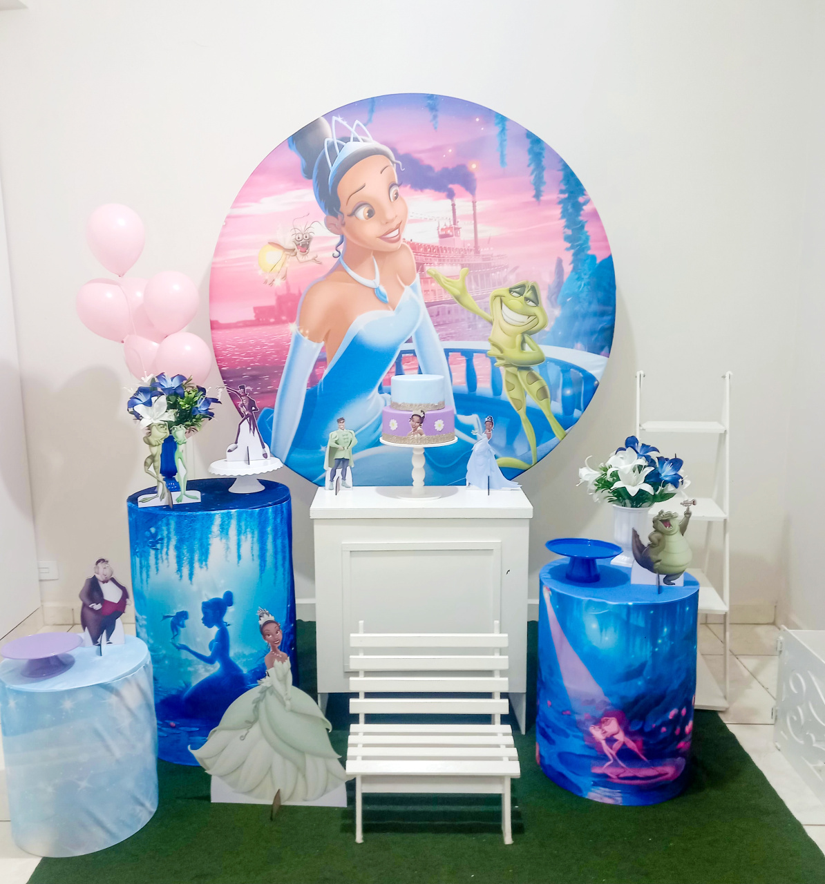 Kit Princesa Tiana Ouro - Bel Decora Pegue e Monte
