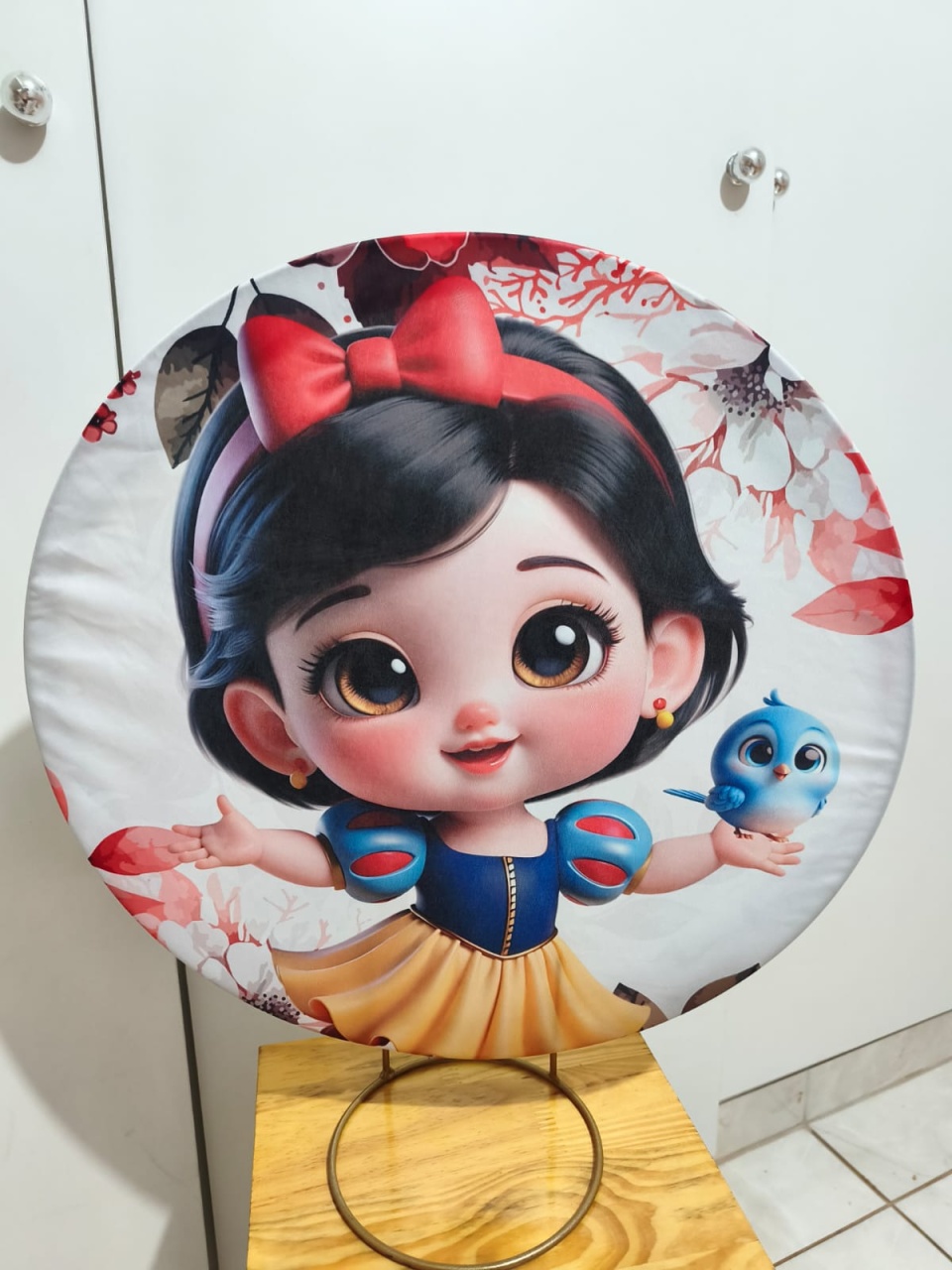 Capa Painel 50X50 Branca de Neve - Bel Decora Pegue e Monte