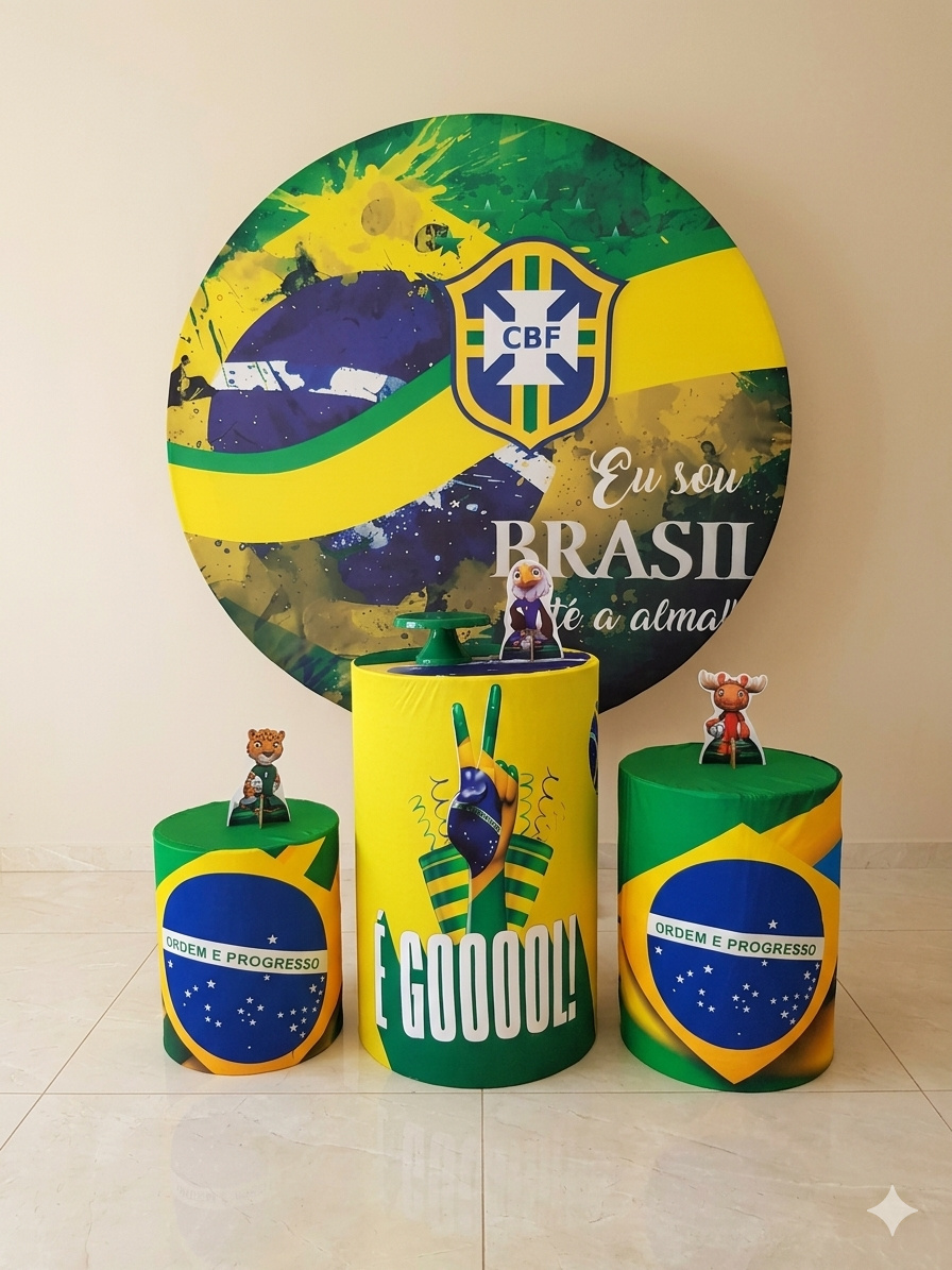 Brasil Copa Kit Básico - Bel Decora Pegue e Monte