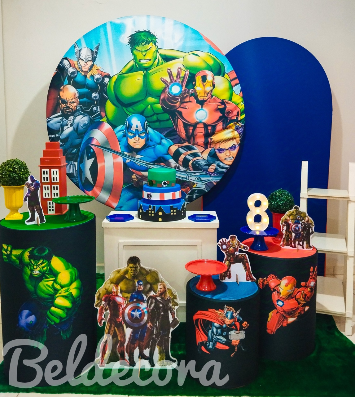 Vingadores Ouro - Bel Decora Pegue e Monte