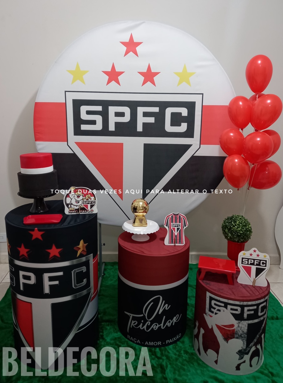 São Paulo Com Suporte de Baloes - Bel Decora Pegue e Monte