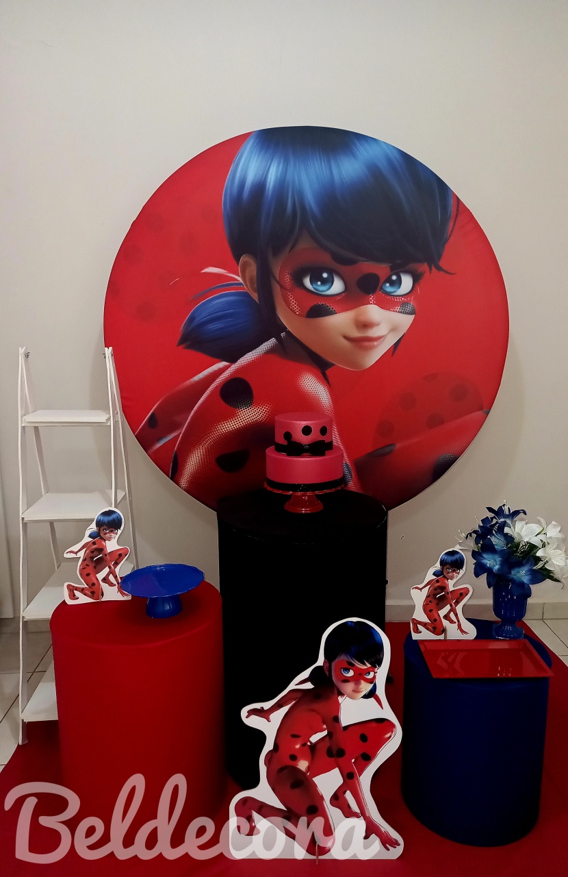Ladybug Com Escada - Bel Decora Pegue e Monte