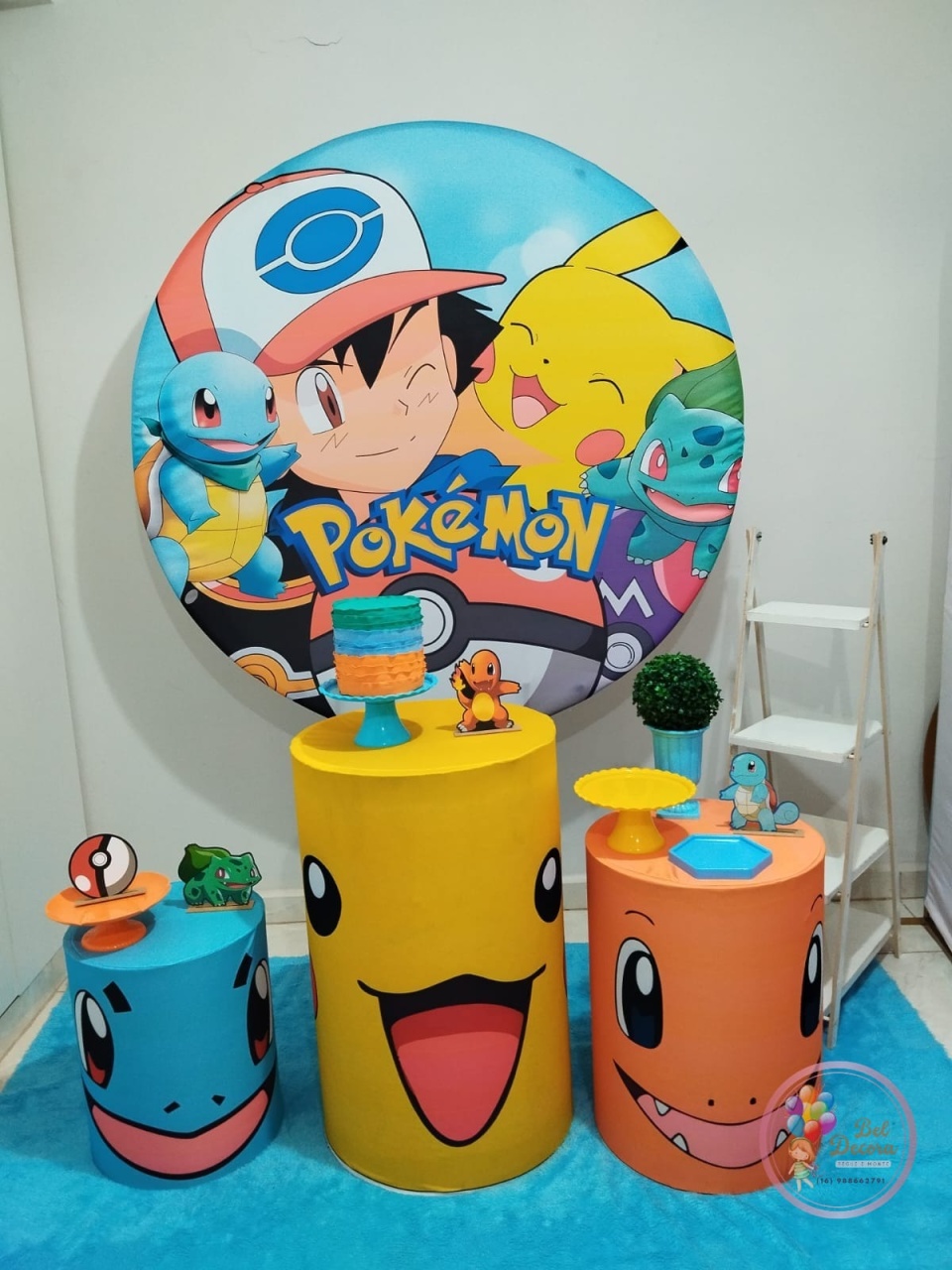 Pokémon Bronze Com Escada - Bel Decora Pegue e Monte
