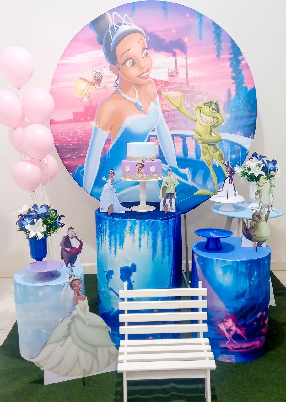 Kit Princesa Tiana Prata - Bel Decora Pegue e Monte