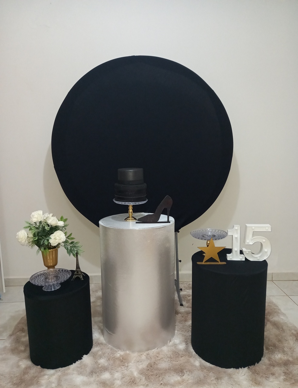 Decoração Preto/Prata - Bel Decora Pegue e Monte