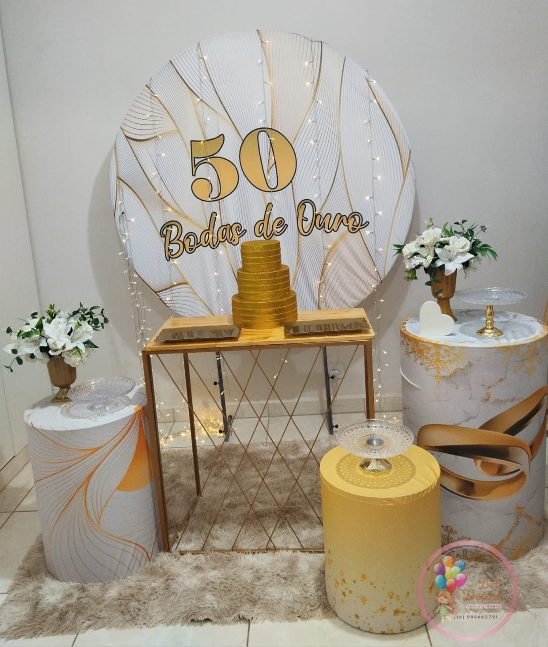 Bodas de Ouro - Bel Decora Pegue e Monte