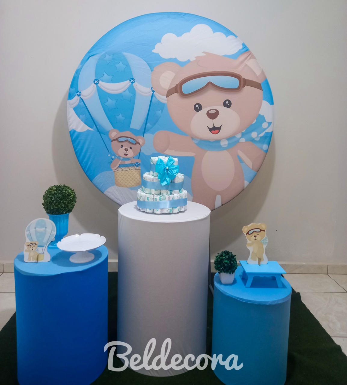 Ursinho Baloeiro Bronze - Bel Decora Pegue e Monte
