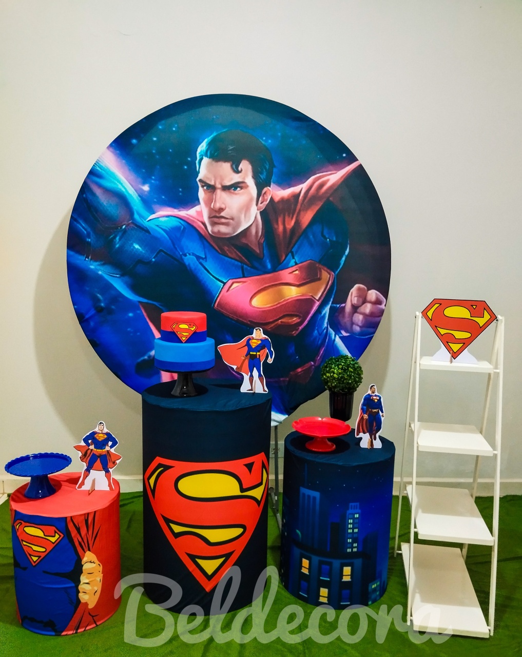 Super Man Com Escada - Bel Decora Pegue e Monte