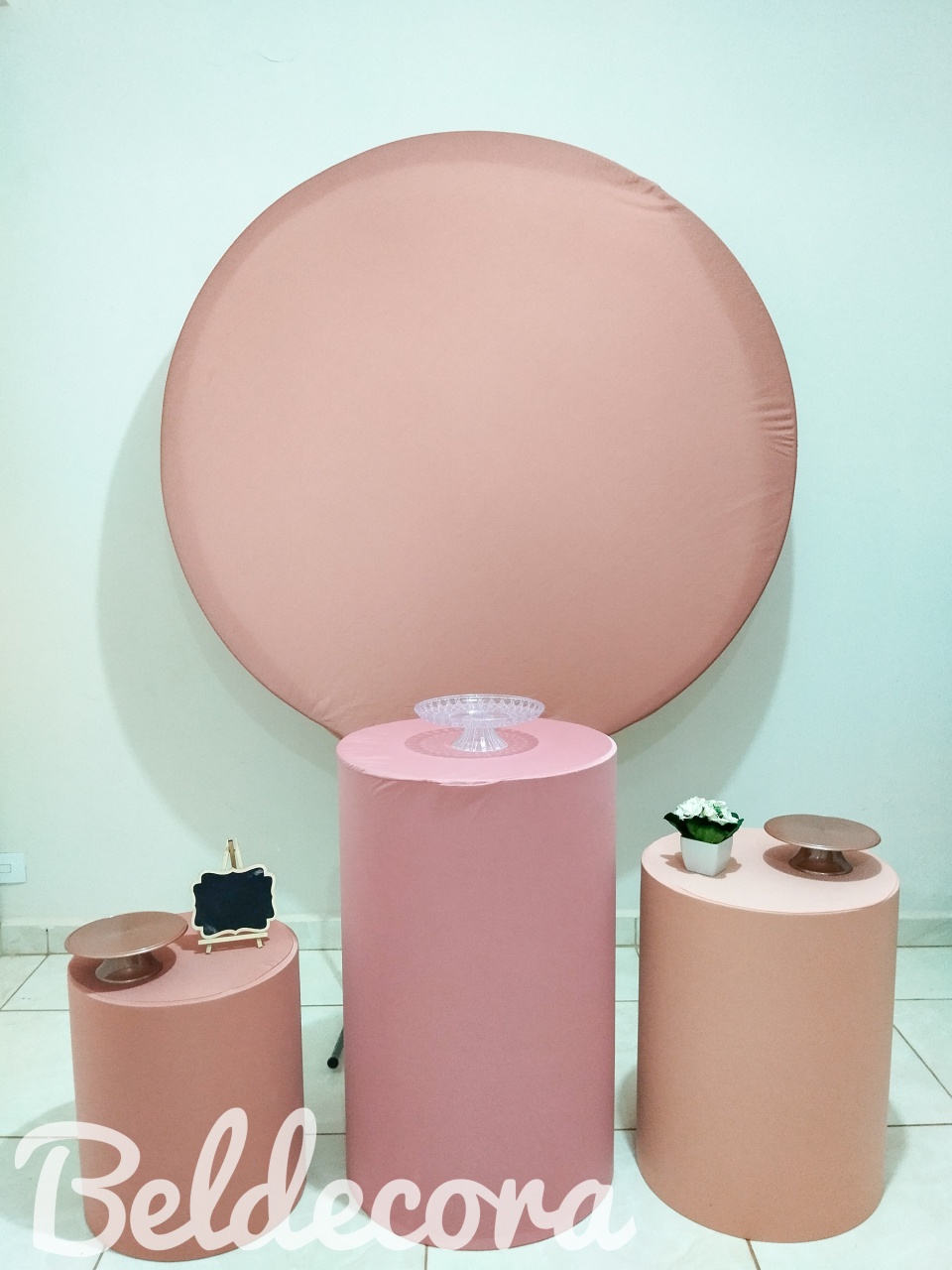 Painel Rose Básico - Bel Decora Pegue e Monte
