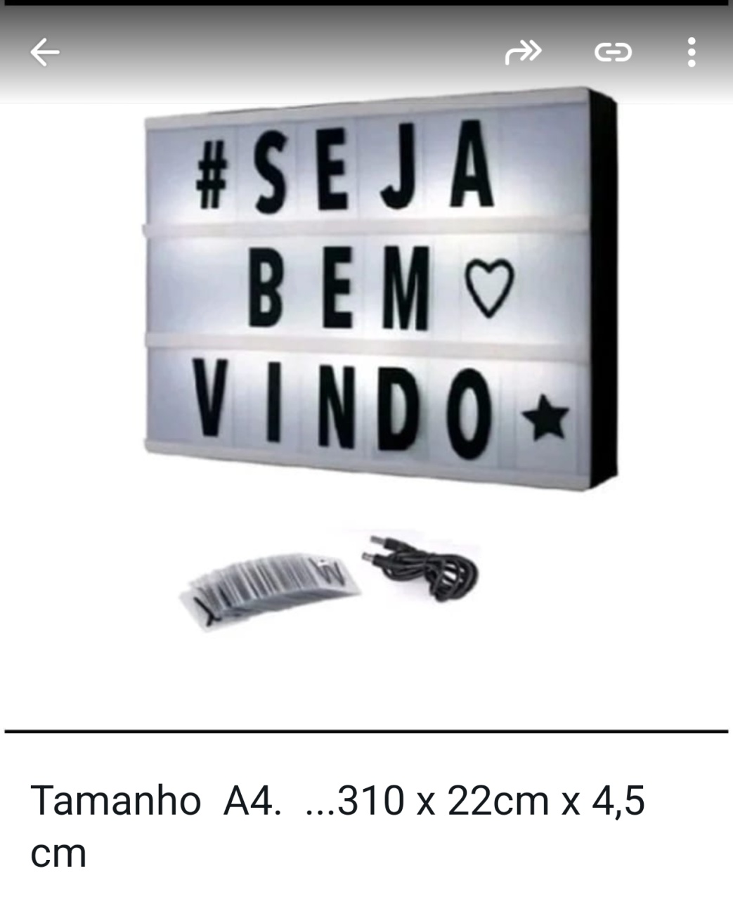 Letreiro - Bel Decora Pegue e Monte
