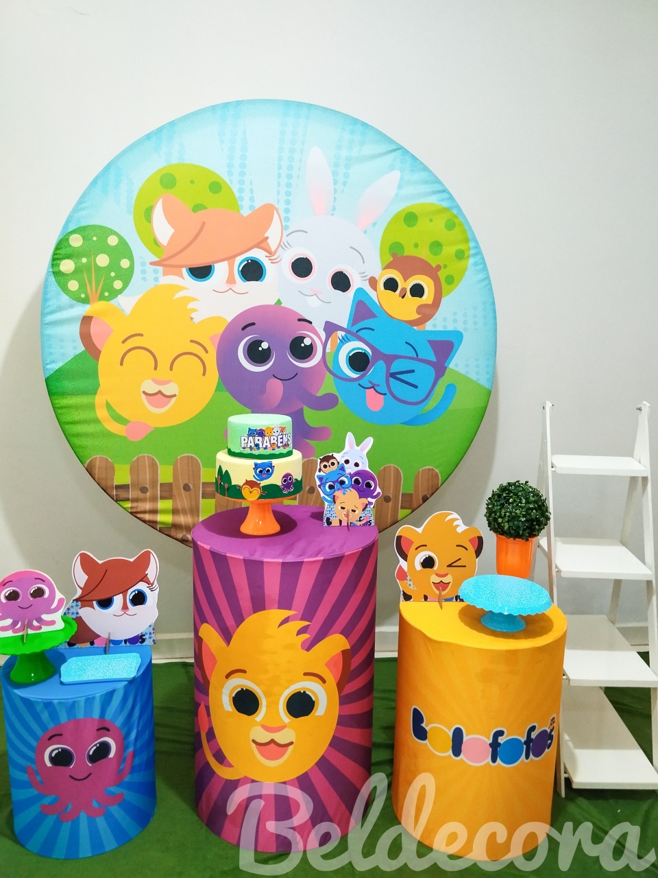 Kit Bolofofo Com Escada - Bel Decora Pegue e Monte