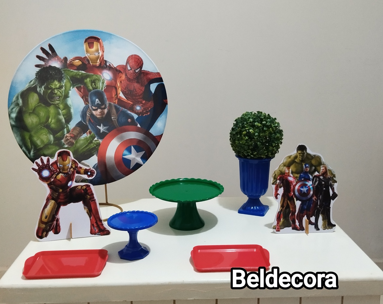 Mini Kit Bronze Vingadores - Bel Decora Pegue e Monte