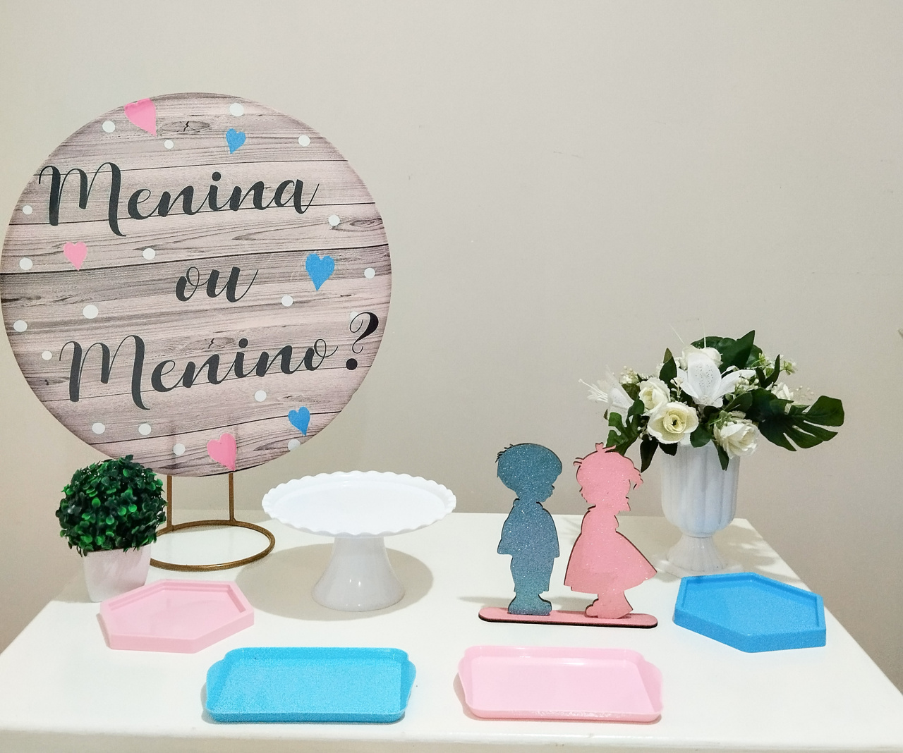 Mini Kit Bronze Chá Revelação - Bel Decora Pegue e Monte