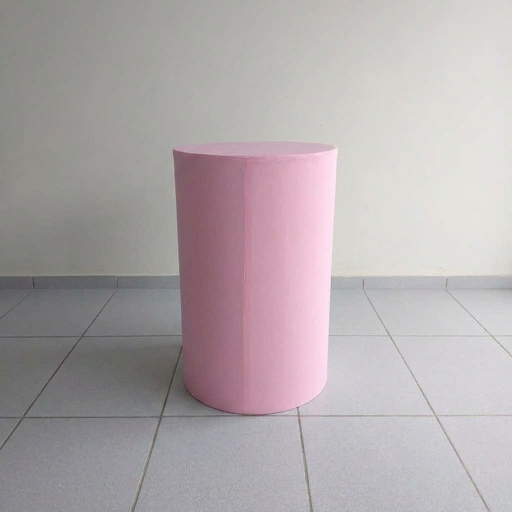 Capa de Cilindro Rosa Bebê Grande - Bel Decora Pegue e Monte