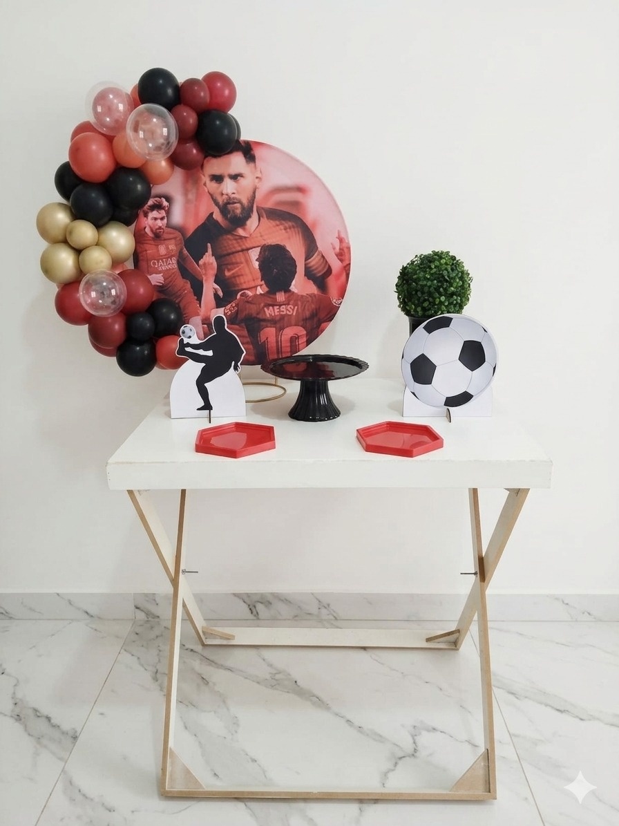 Mini Kit Ouro Messi - Bel Decora Pegue e Monte