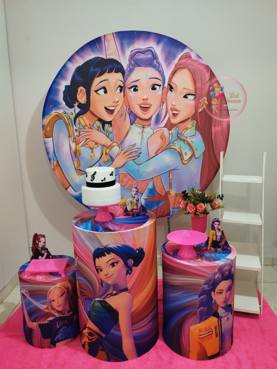 Guerreiras Do Kpop Com Escada - Bel Decora Pegue e Monte