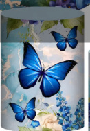 Capa Cilindro Borboleta G - Bel Decora Pegue e Monte