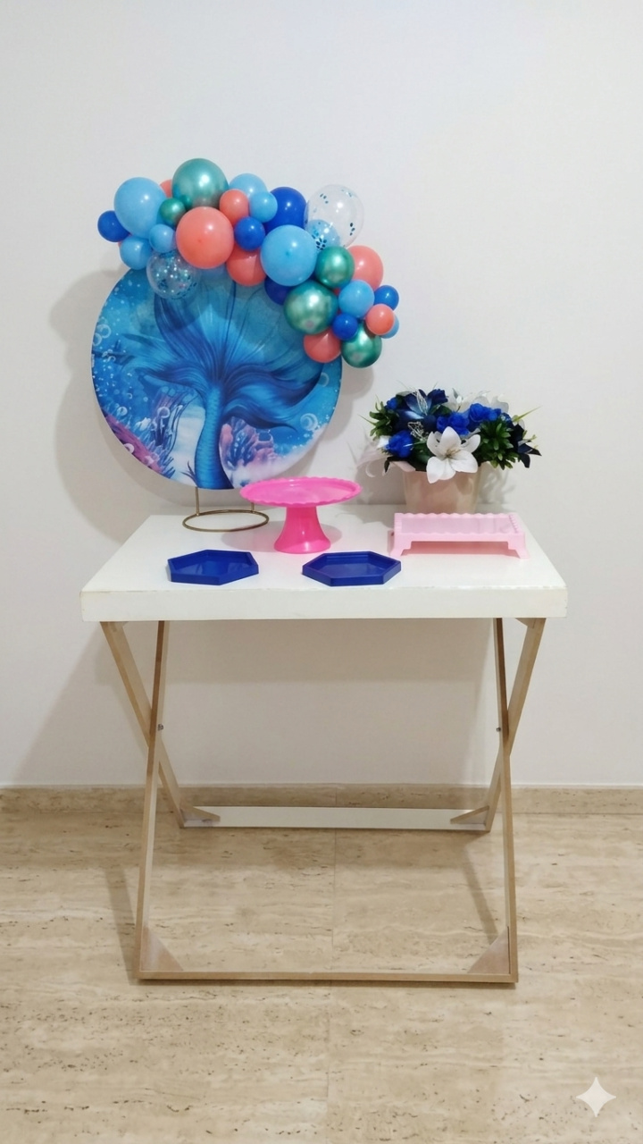 Mini Kit Ouro Sereia - Bel Decora Pegue e Monte