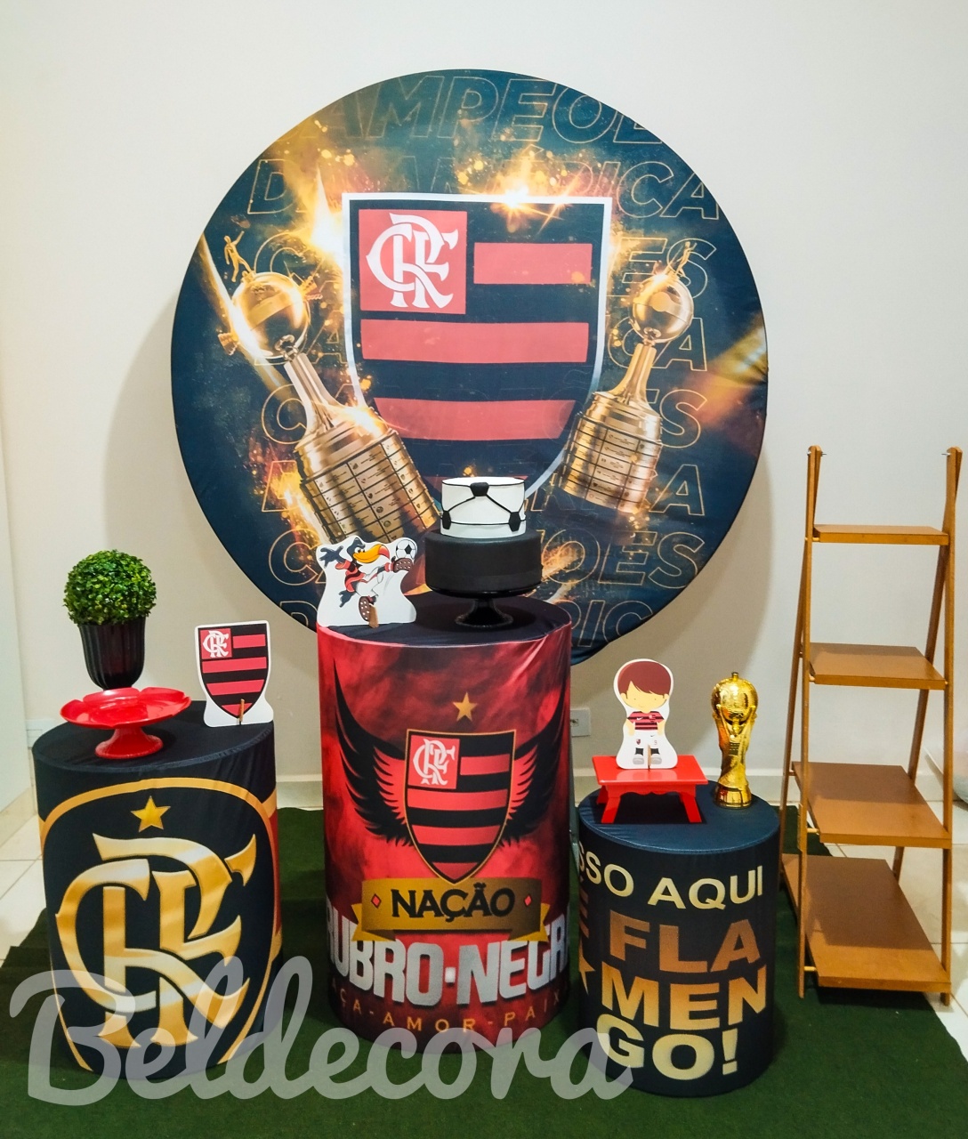 Flamengo Com Escada - Bel Decora Pegue e Monte