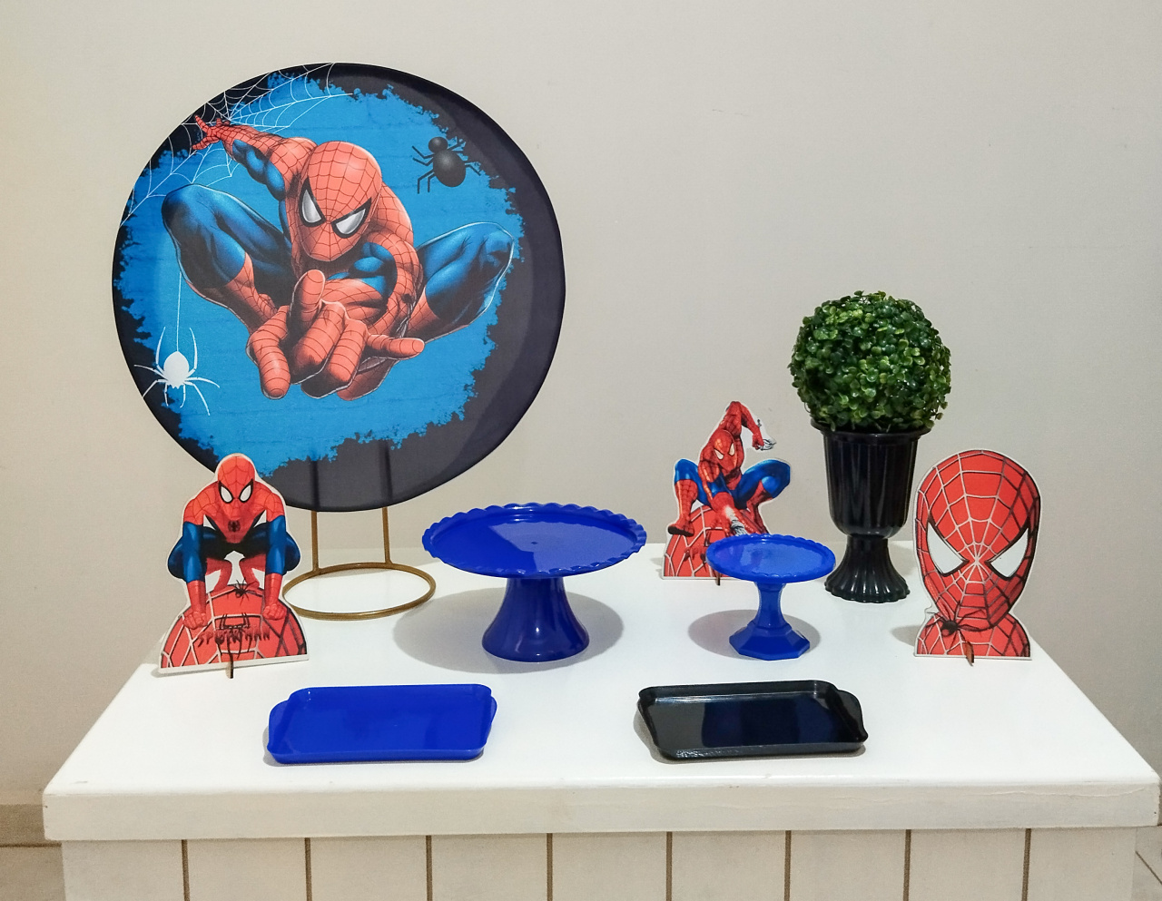 Mini Kit Bronze Homem Aranha - Bel Decora Pegue e Monte