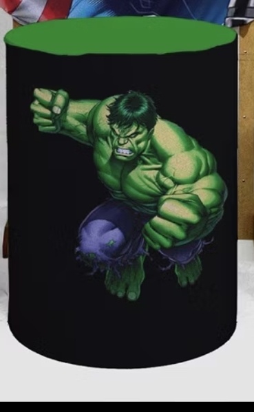 Capa Cilindro Grande Hulk - Bel Decora Pegue e Monte