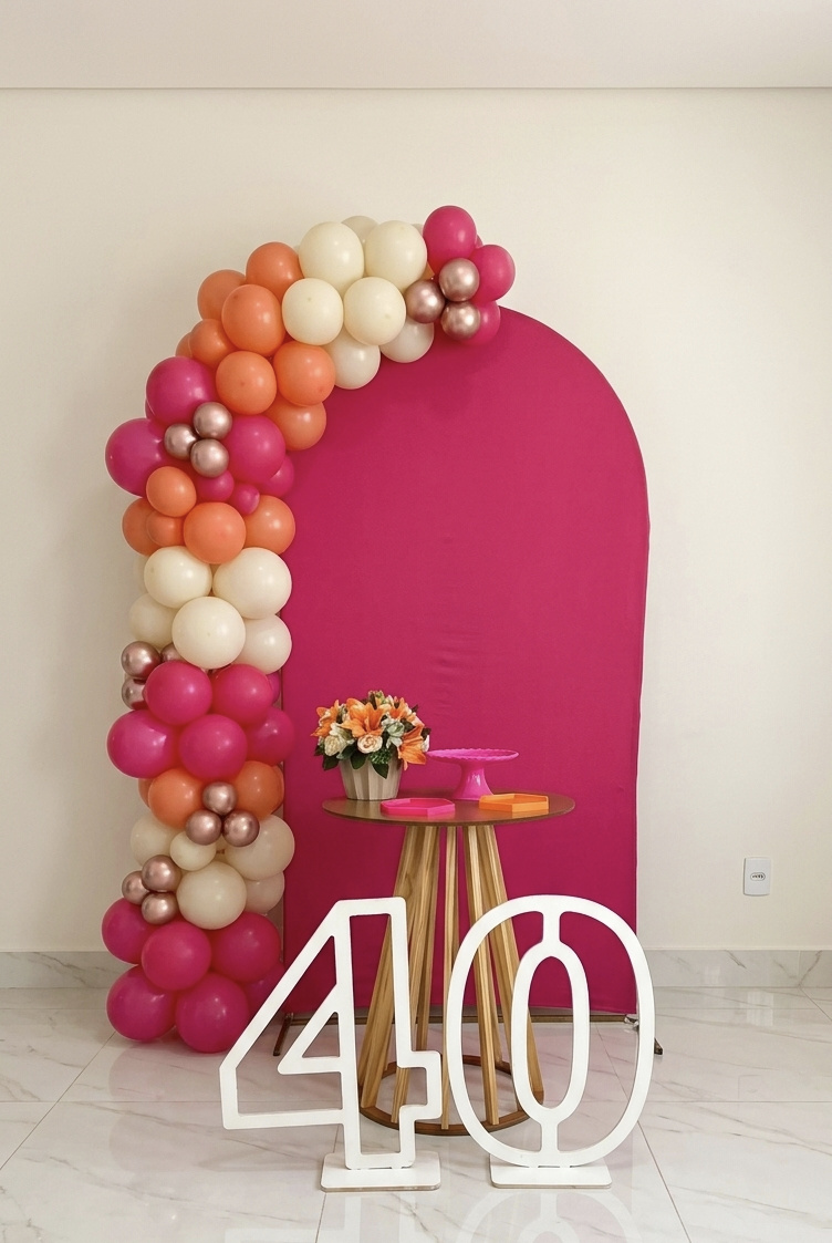 Decoração Com Painel Romano E Número de Chão - Bel Decora Pegue e Monte