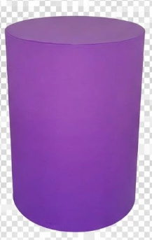 Capa de Cilindro Roxa Grande - Bel Decora Pegue e Monte