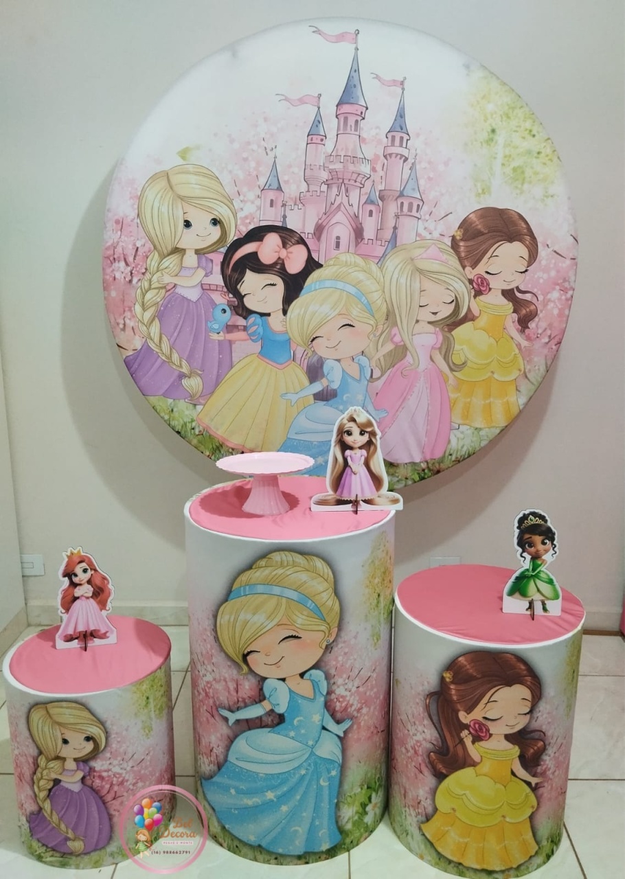 Princesas Disney Cute Básico - Bel Decora Pegue e Monte