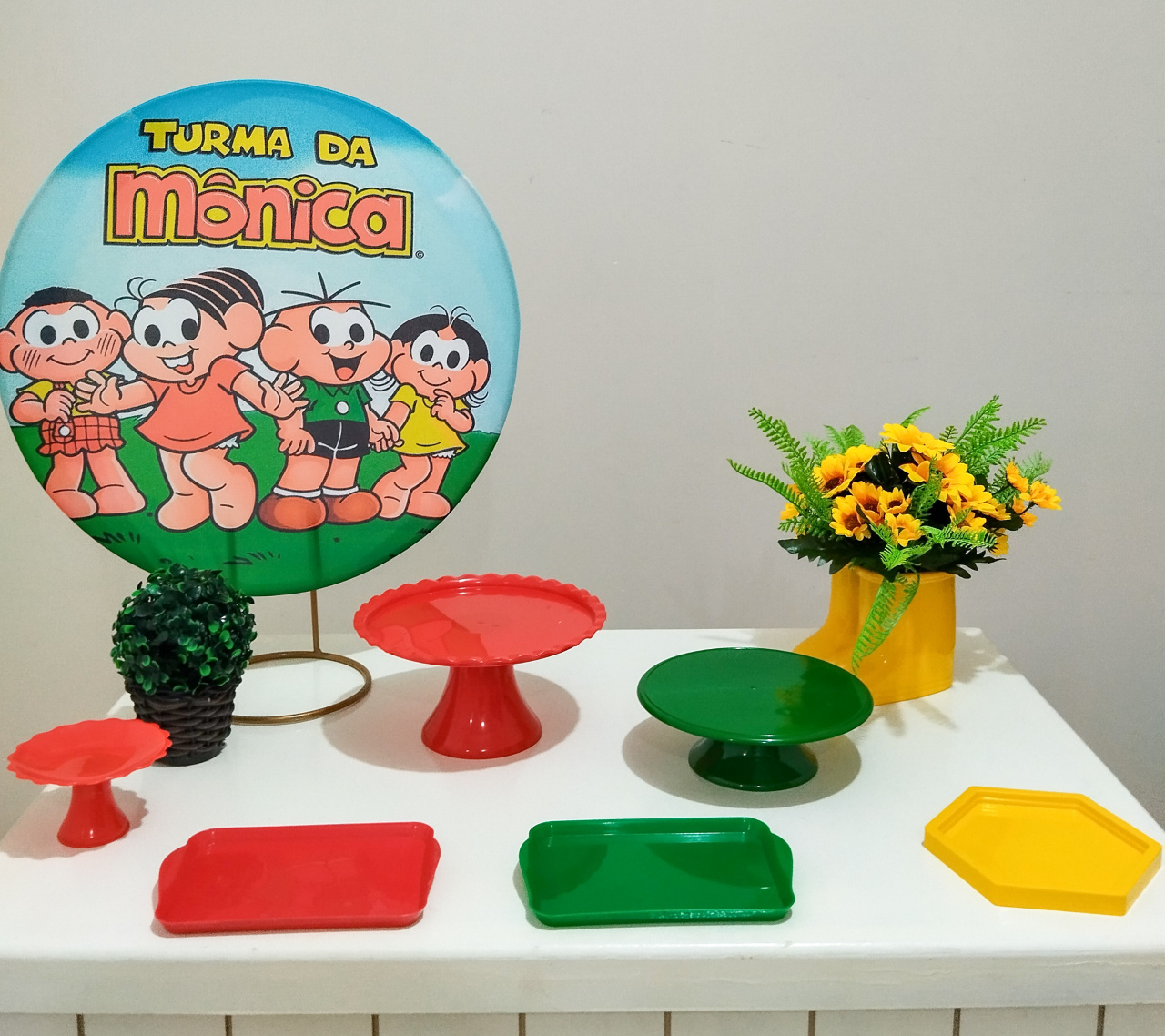 Mini Kit Bronze Turma da Monica - Bel Decora Pegue e Monte