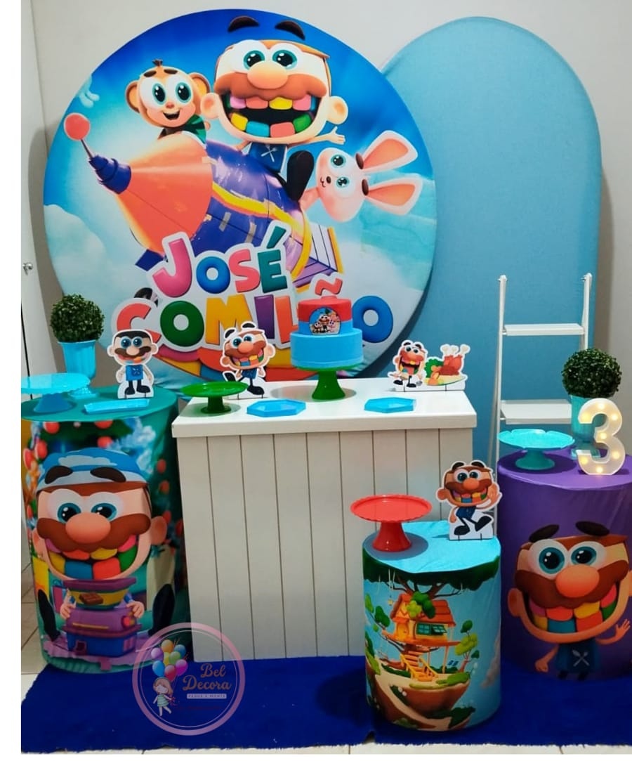 Kit José Comilão Ouro - Bel Decora Pegue e Monte