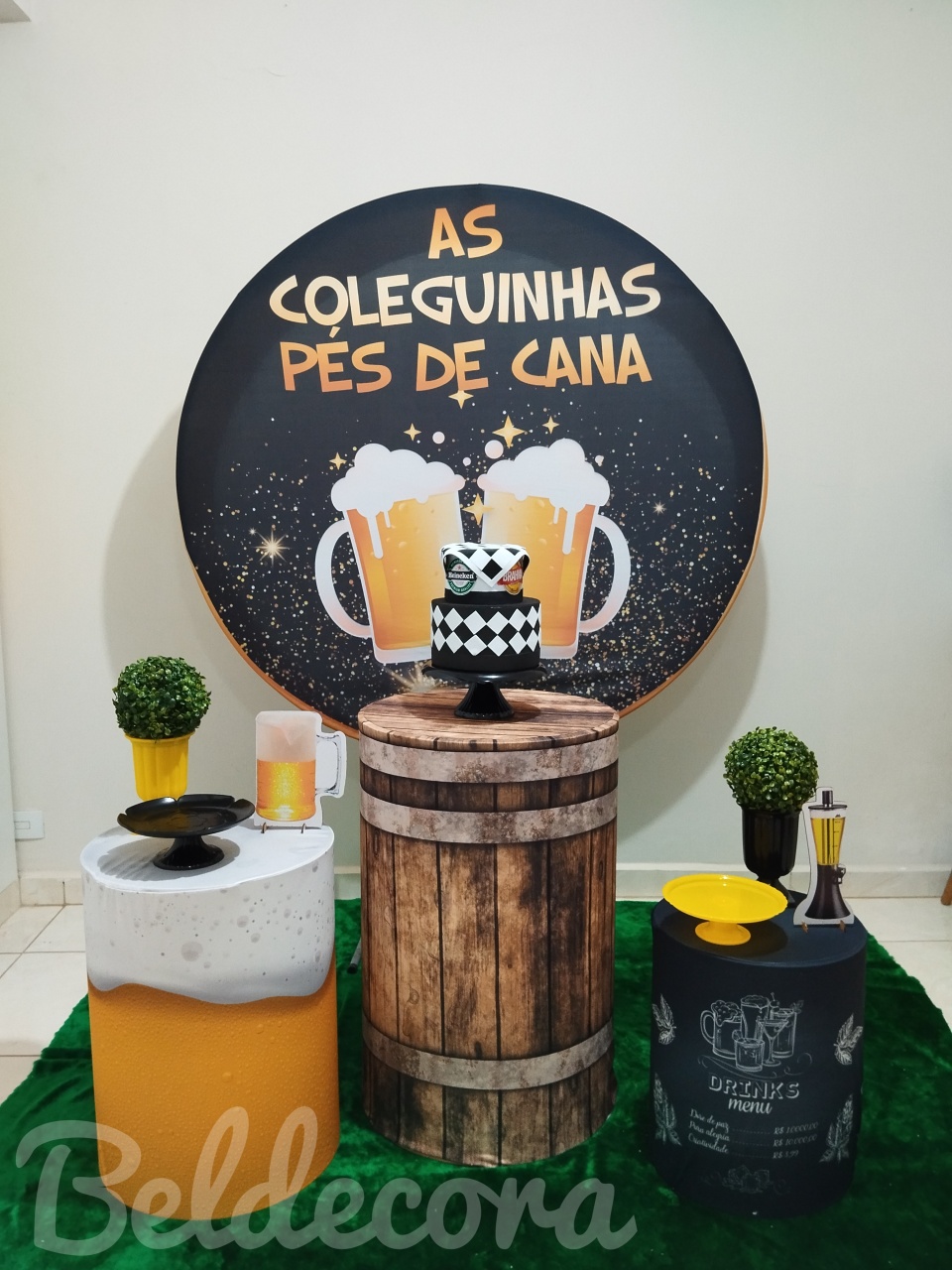 Kit Boteco Coleguinhas Pé de Cana Bronze - Bel Decora Pegue e Monte
