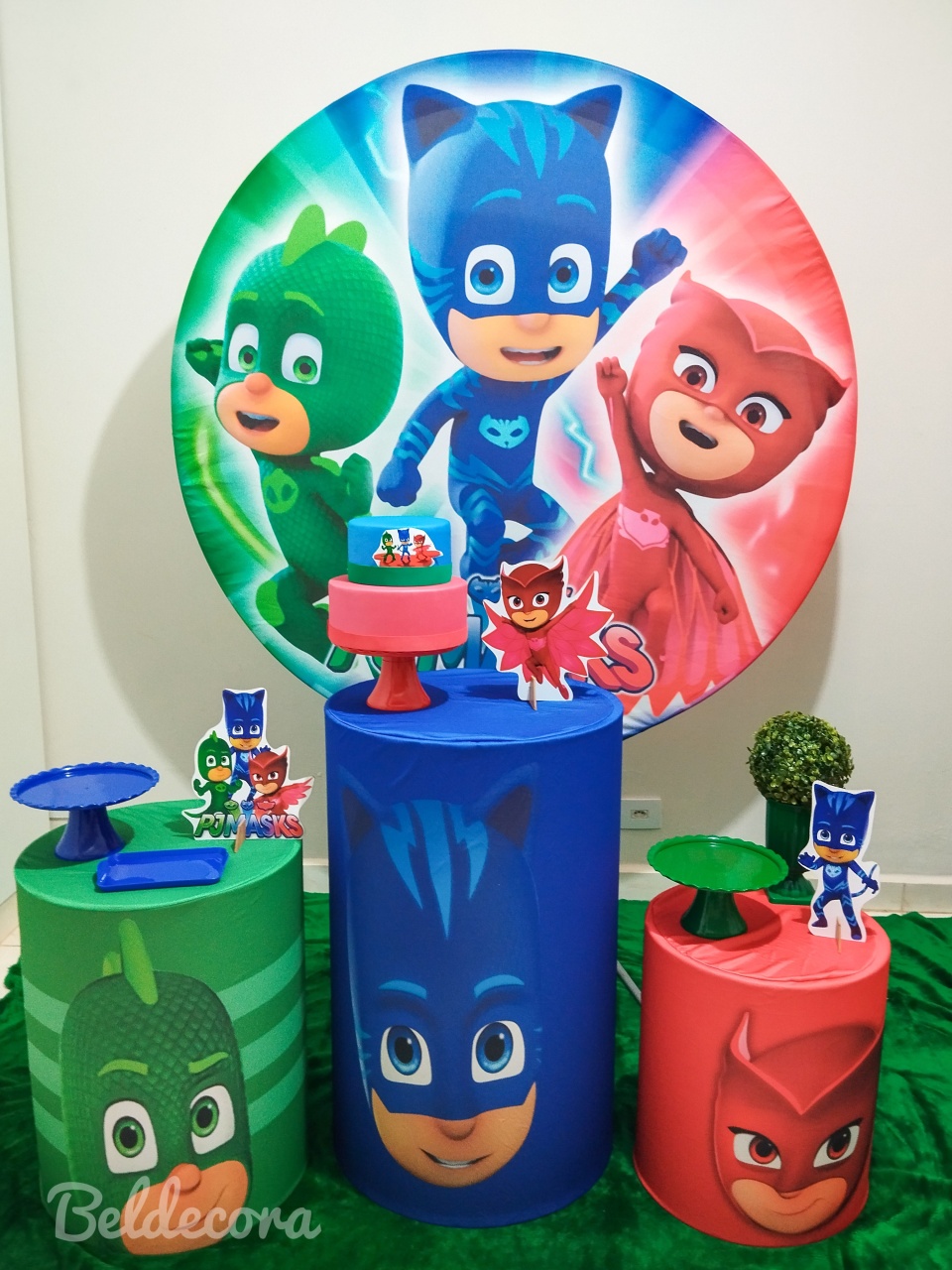 Kit Pj Mask Bronze - Bel Decora Pegue e Monte