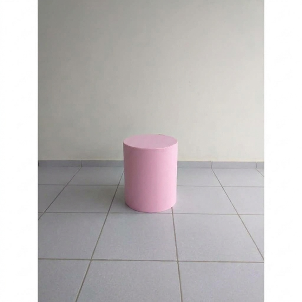 Capa de Cilindro Rosa Bebe Pequena - Bel Decora Pegue e Monte