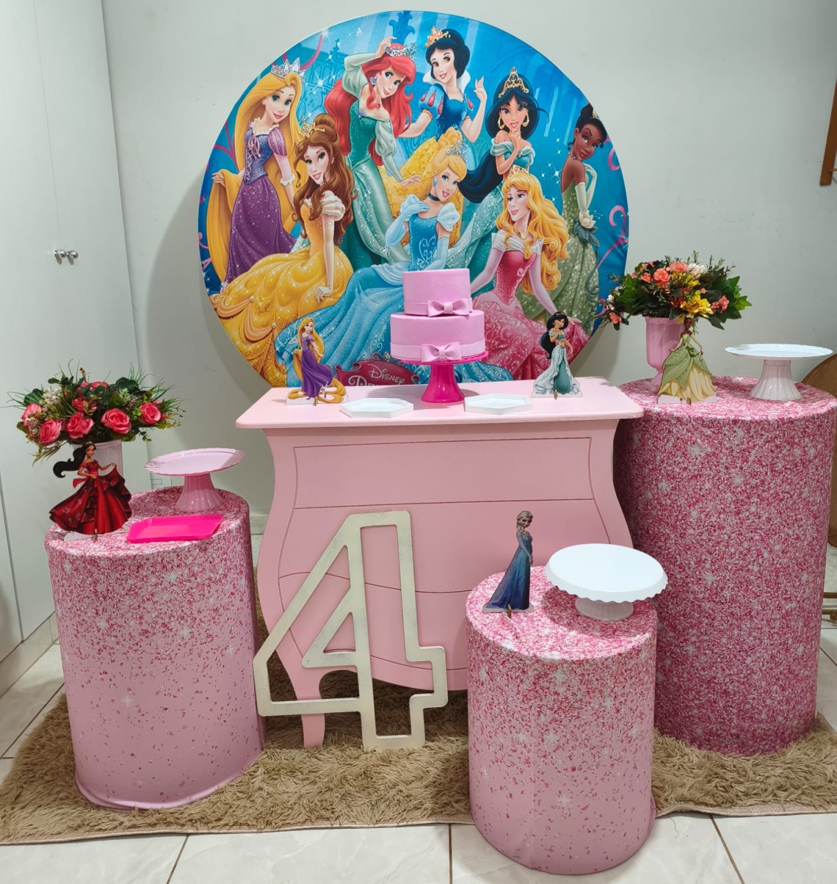 Princesas Prata - Bel Decora Pegue e Monte