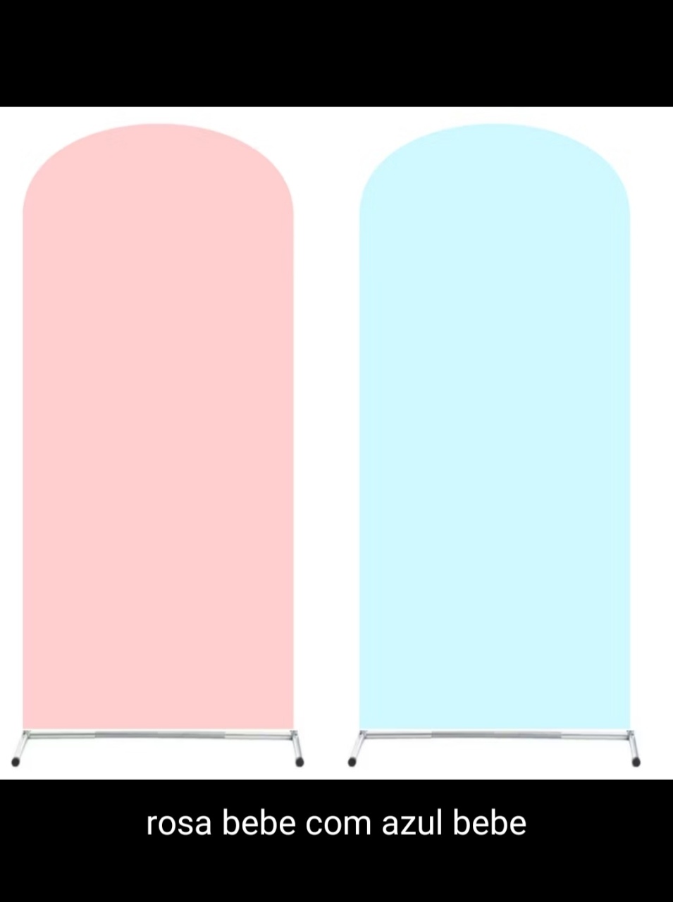 Capa Painel Romano Rosa Bebe/Azul Bebê - Bel Decora Pegue e Monte