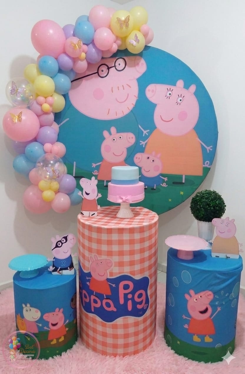 Kit Bronze Pepa Pig - Bel Decora Pegue e Monte