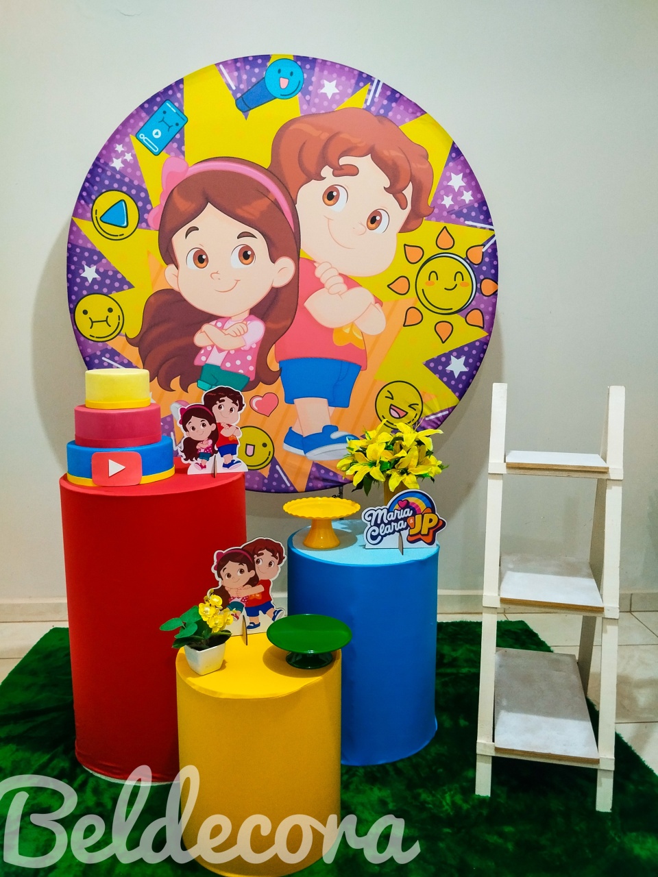 Maria Clara E Jp Com Escada - Bel Decora Pegue e Monte