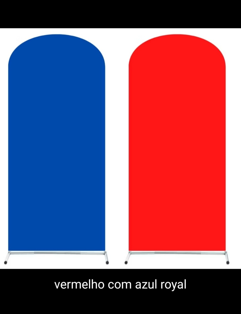 Capa Painel Romano Azul/Vermelho - Bel Decora Pegue e Monte