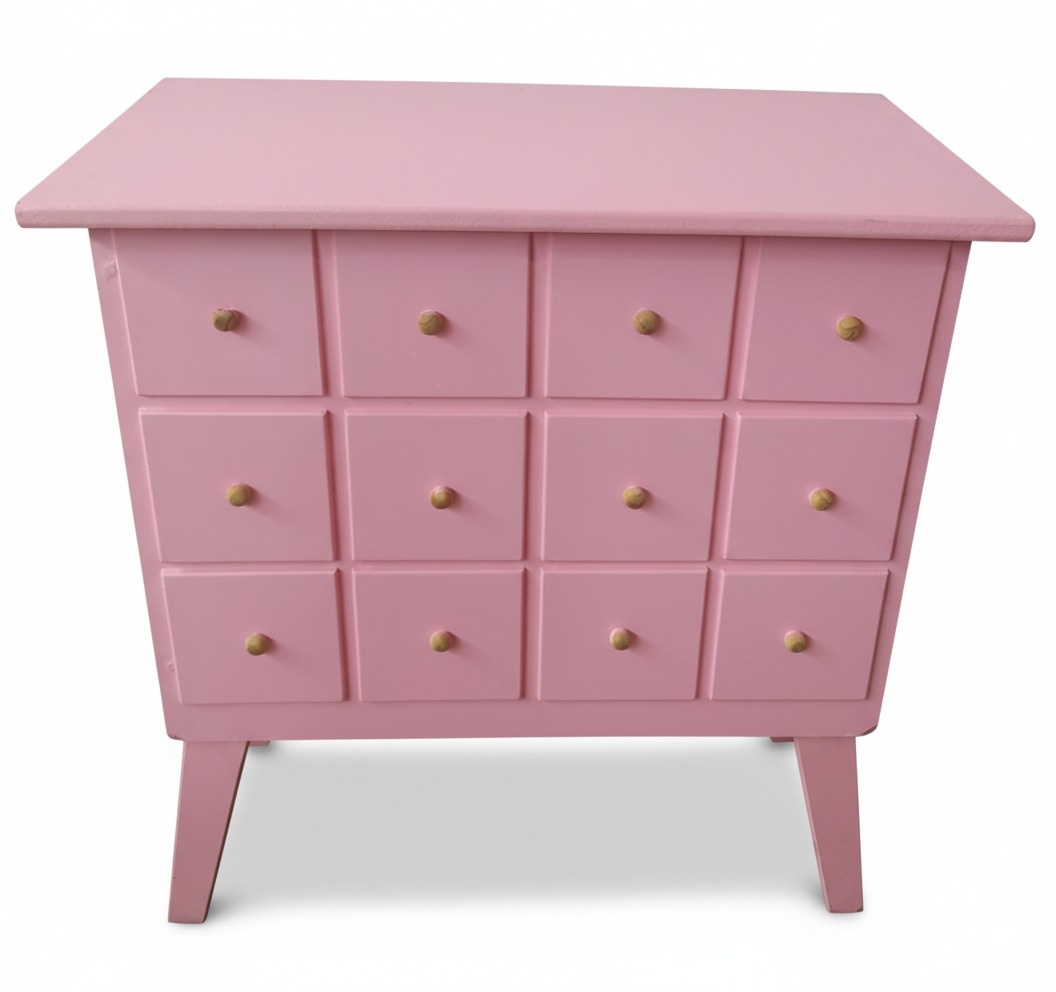 Cômoda Gaveteiro Rosa - KC Artigos para Festas e Decorações 