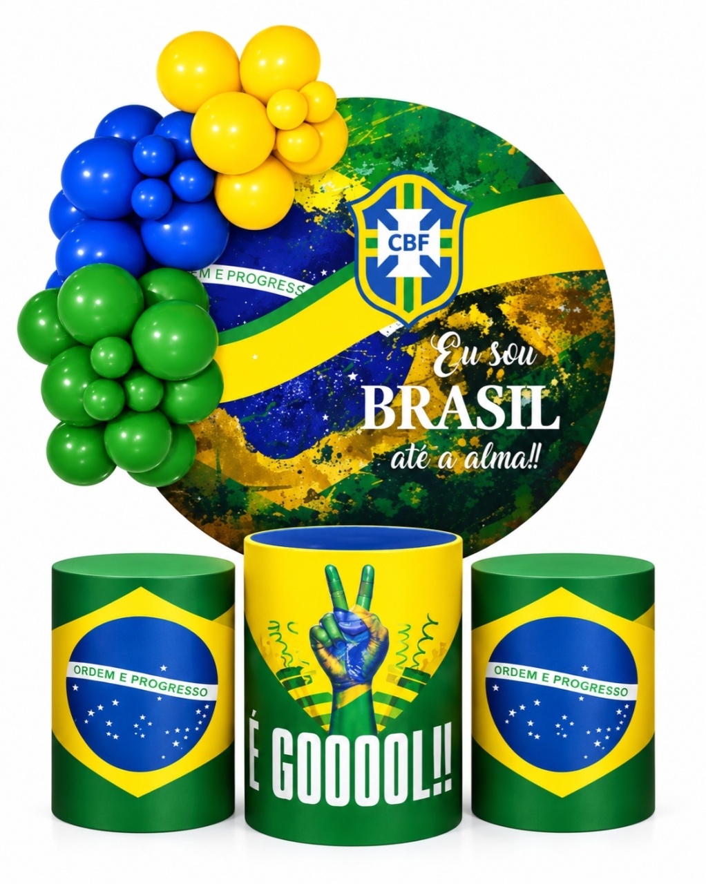 Kit Pegue E Monte Brasil - KC Artigos para Festas e Decorações 