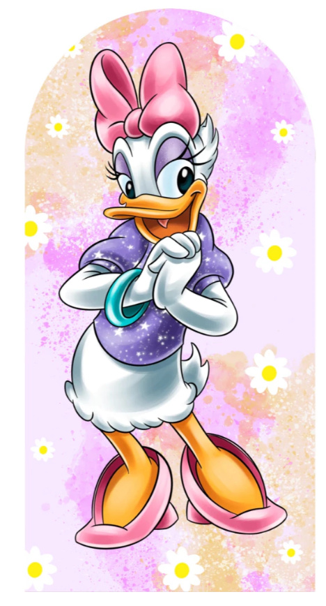 Capa Painel Romano 2X1 Margarida Disney 01 - KC Artigos para Festas e Decorações 