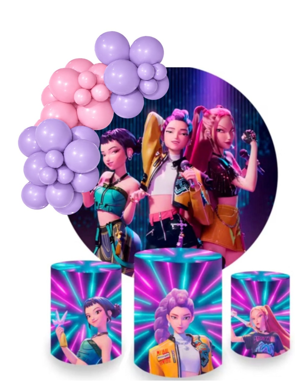 Kit Pegue E Monte Guerreiras Kpop - KC Artigos para Festas e Decorações 