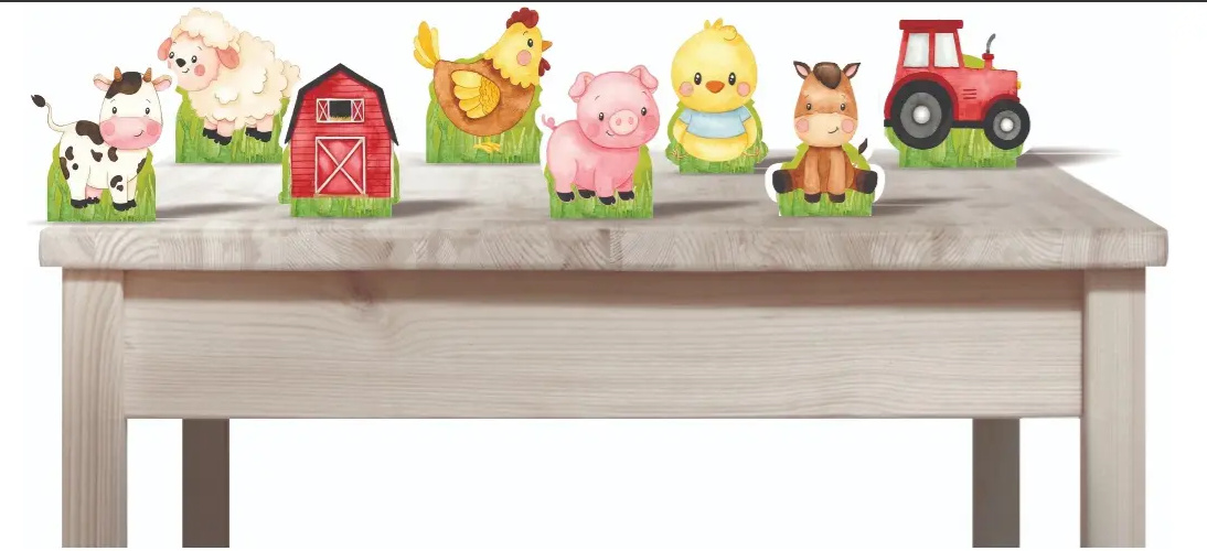 Displays Mesa Mdf Fazendinha - KC Artigos para Festas e Decorações 