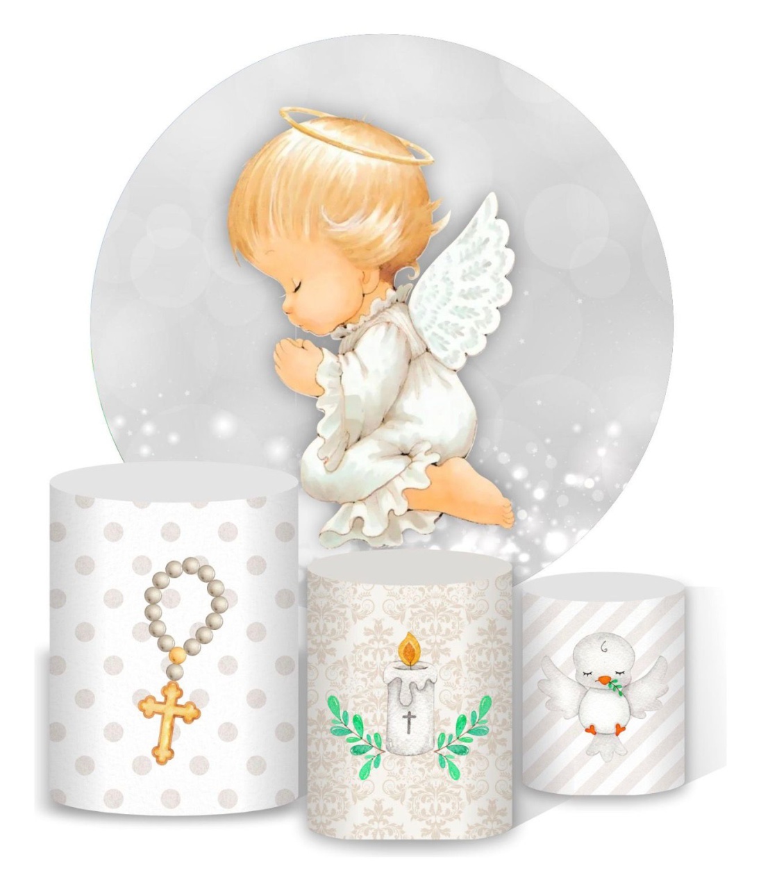 Kit Pegue E Monte Batizado - KC Artigos para Festas e Decorações 