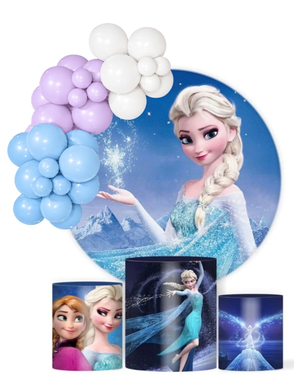 Kit Pegue E Monte Frozen - KC Artigos para Festas e Decorações 